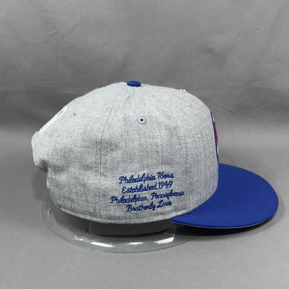 Philadelphia 76ers NBA Snapback Hat New Era 950 Draft Gray Philly Sixers Mens - Picture 5 of 14